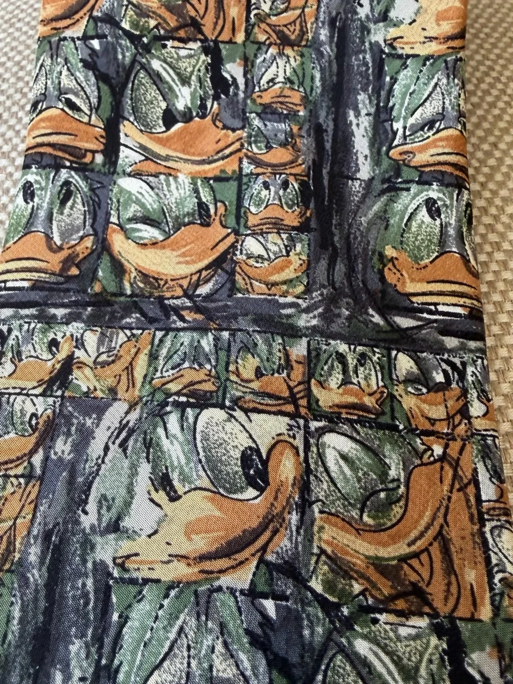 Rare- Donald Duck Silk Tie